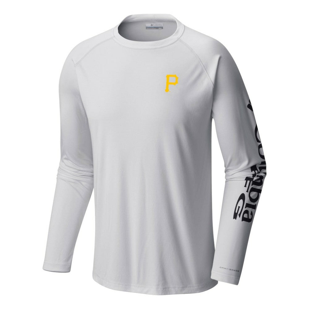 Pittsburgh Pirates Columbia Terminal Tackle Long Sleeve T-Shirt - White T-shirts