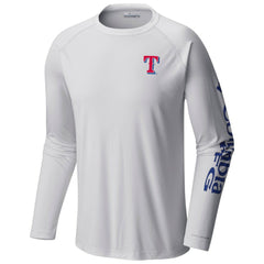 Texas Rangers Columbia Terminal Tackle Long Sleeve T-Shirt - White T-shirts