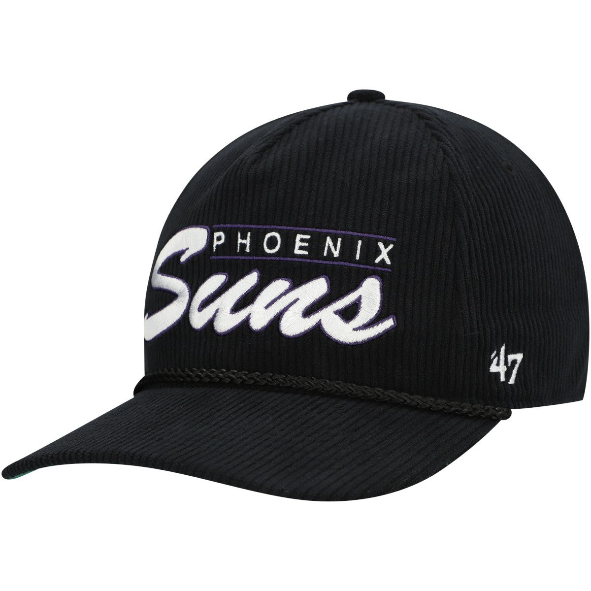 Phoenix Suns '47 Double Header Sidepatch Cord Hitch Adjustable Hat Black