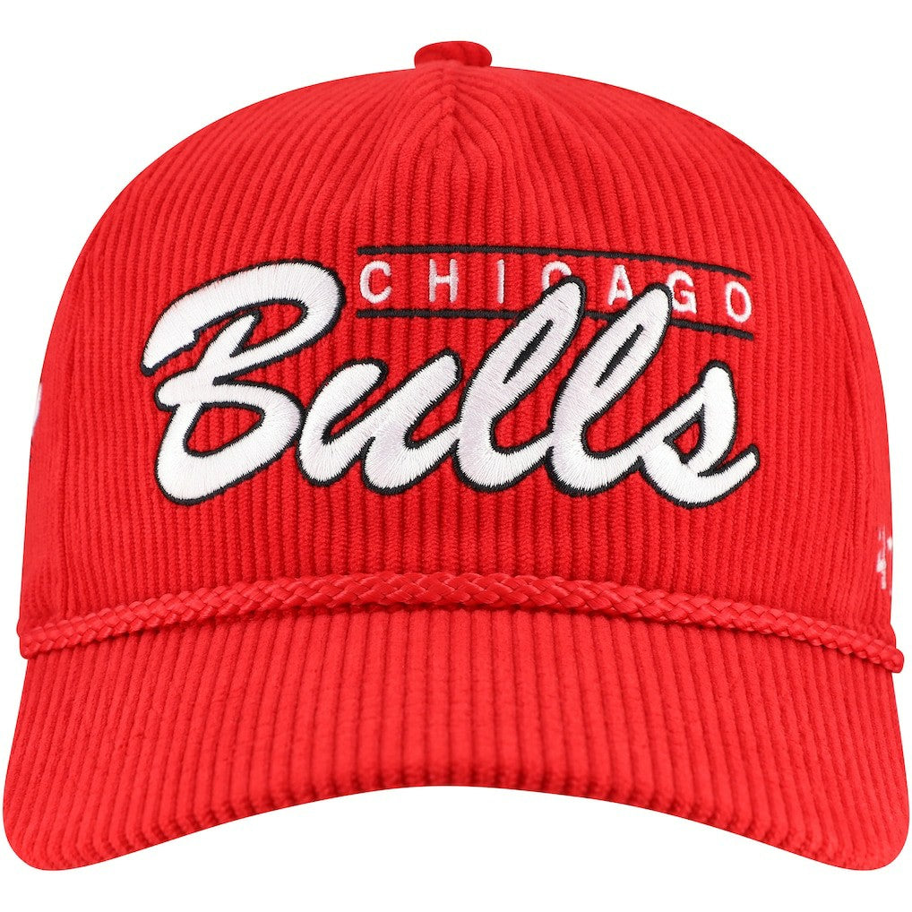 Chicago Bulls '47 Double Header Sidepatch Cord Hitch Adjustable Hat Red