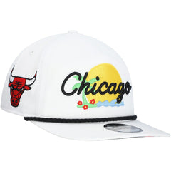 Chicago Bulls Island Oasis Golfer Snapback Hat White
