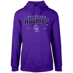 Colorado Rockies Levelwear Podium Doubleheader Pullover Hoodie - Purple Hoodies