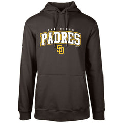 San Diego Padres Levelwear Podium Team Arch Pullover Hoodie - Brown Hoodies