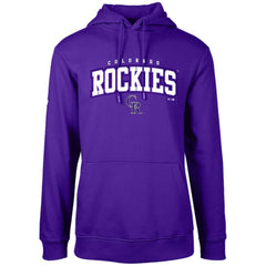 Colorado Rockies Levelwear Podium Team Arch Pullover Hoodie - Purple Hoodies