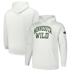 NHL Minnesota Wild Fanatics Big & Tall Fleece Pullover Hoodie - Heather Gray