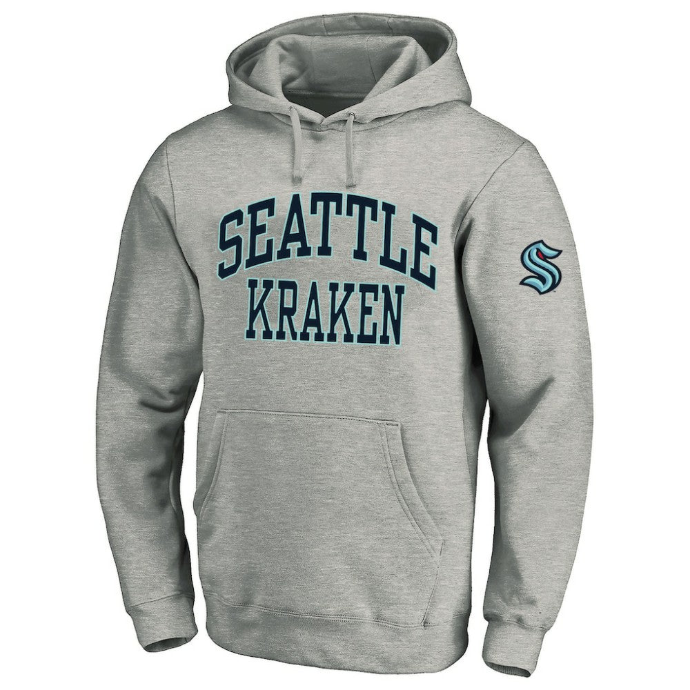 NHL Seattle Kraken Fanatics Big & Tall Fleece Pullover Hoodie - Heather Gray