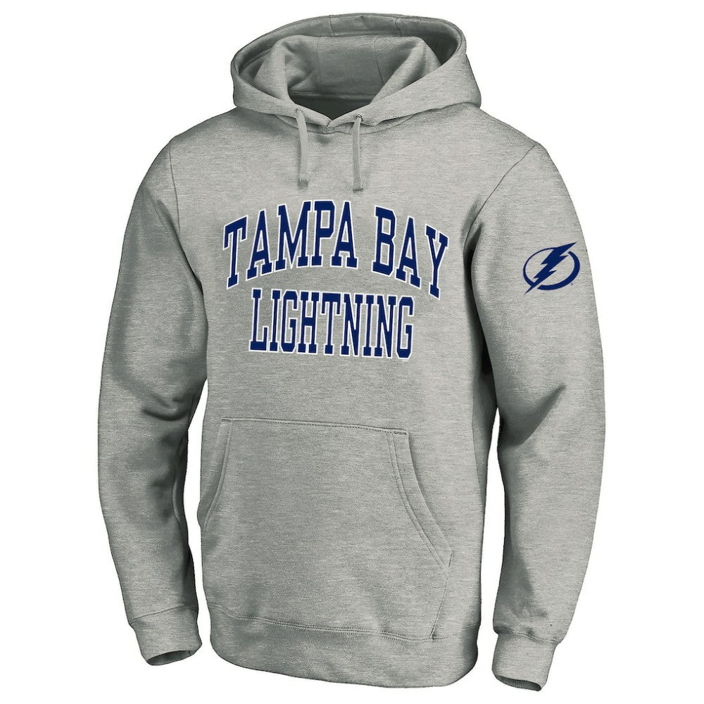 NHL Tampa Bay Lightning Fanatics Big & Tall Fleece Pullover Hoodie - Heather Gray