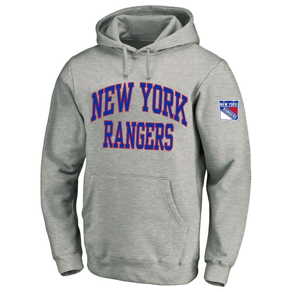 NHL New York Rangers Fanatics Big & Tall Fleece Pullover Hoodie - Heather Gray
