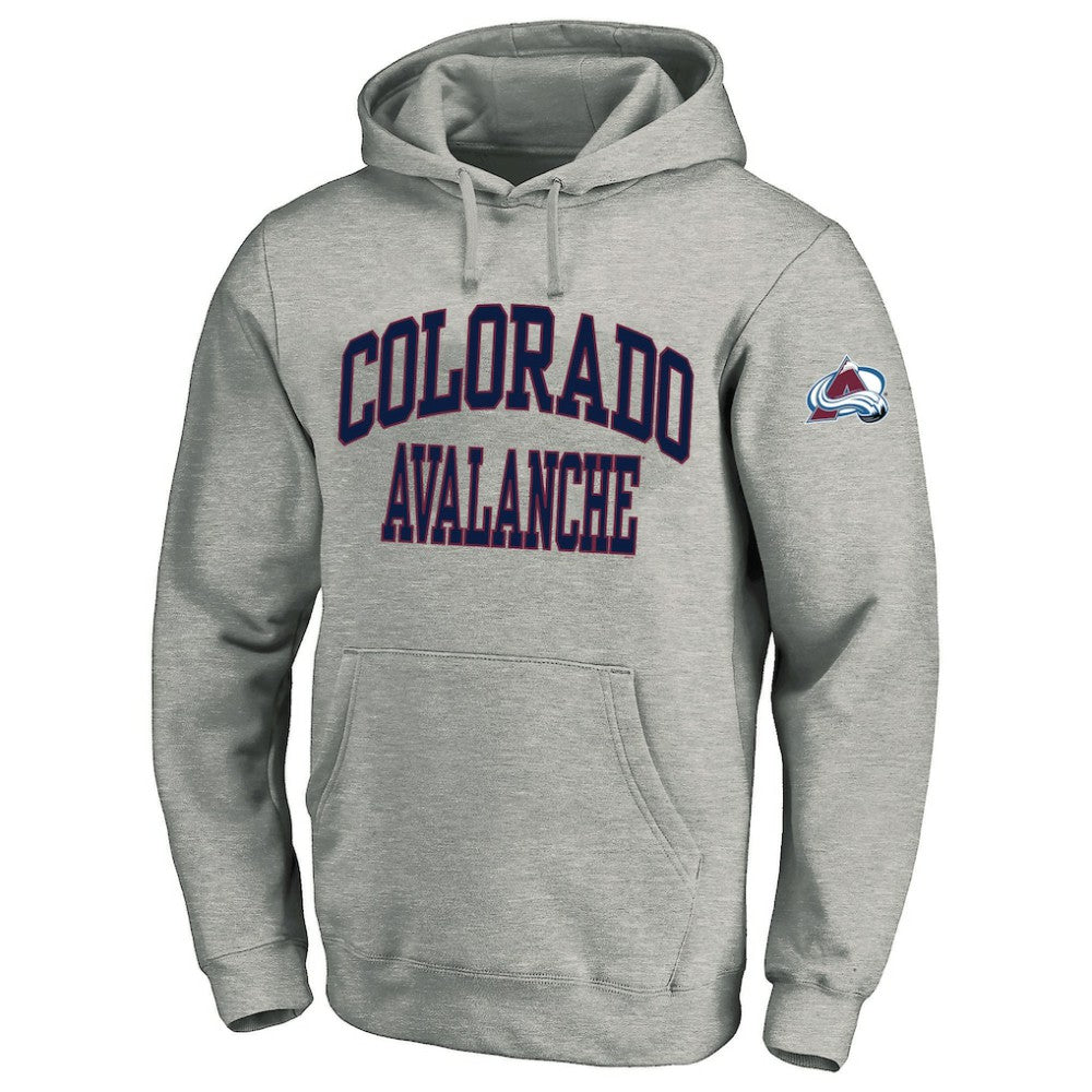 NHL Colorado Avalanche Fanatics Big & Tall Fleece Pullover Hoodie - Heather Gray