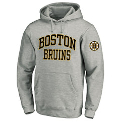NHL Boston Bruins Fanatics Big & Tall Fleece Pullover Hoodie - Heather Gray