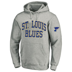 NHL St. Louis Blues Fanatics Big & Tall Fleece Pullover Hoodie - Heather Gray