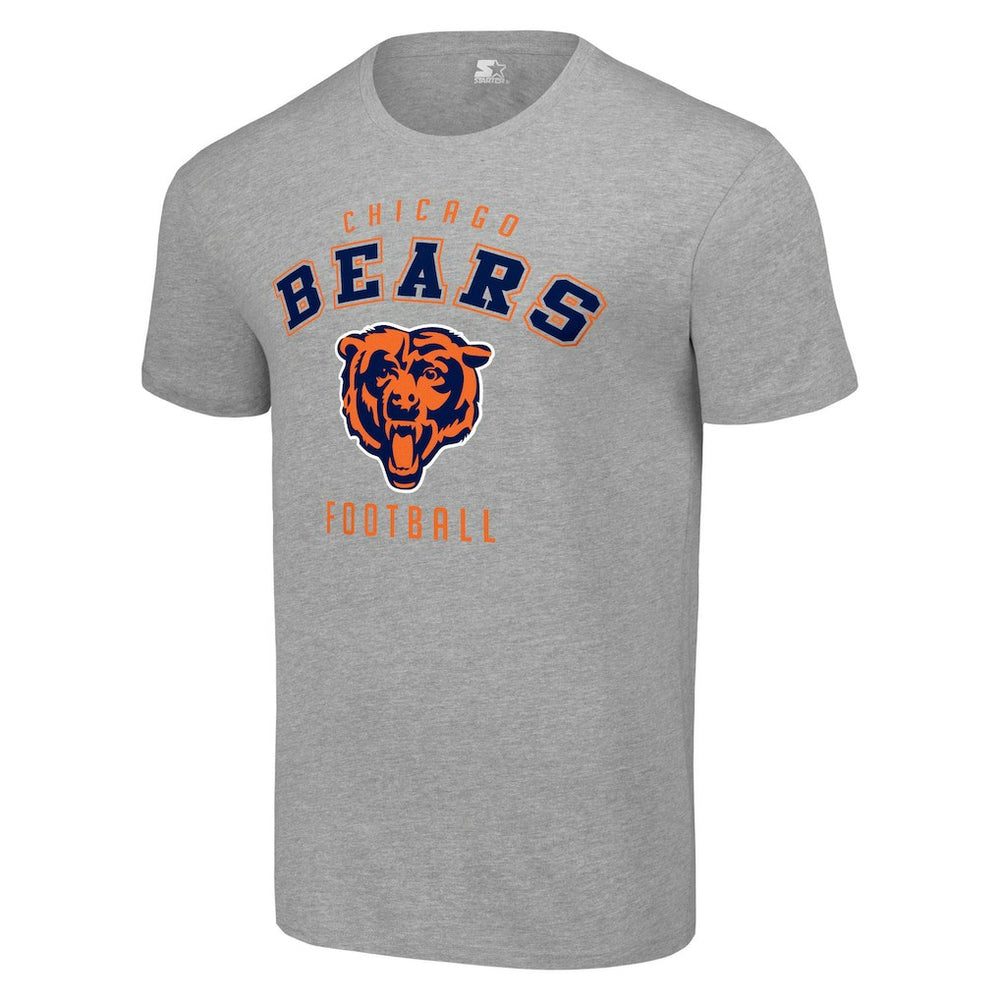 Chicago Bears Starter Logo T-Shirt Heather Gray