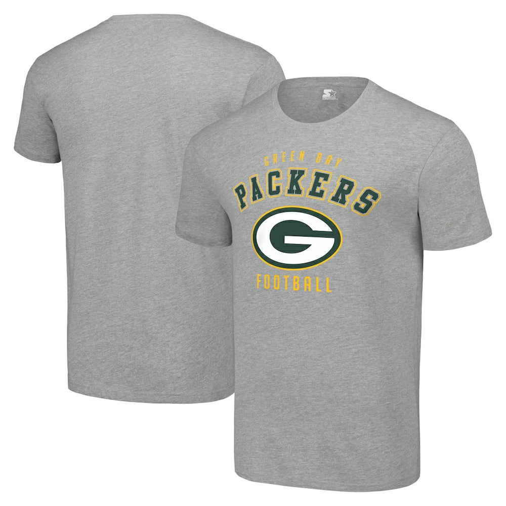 Green Bay Packers Starter Logo T-Shirt Heather Gray