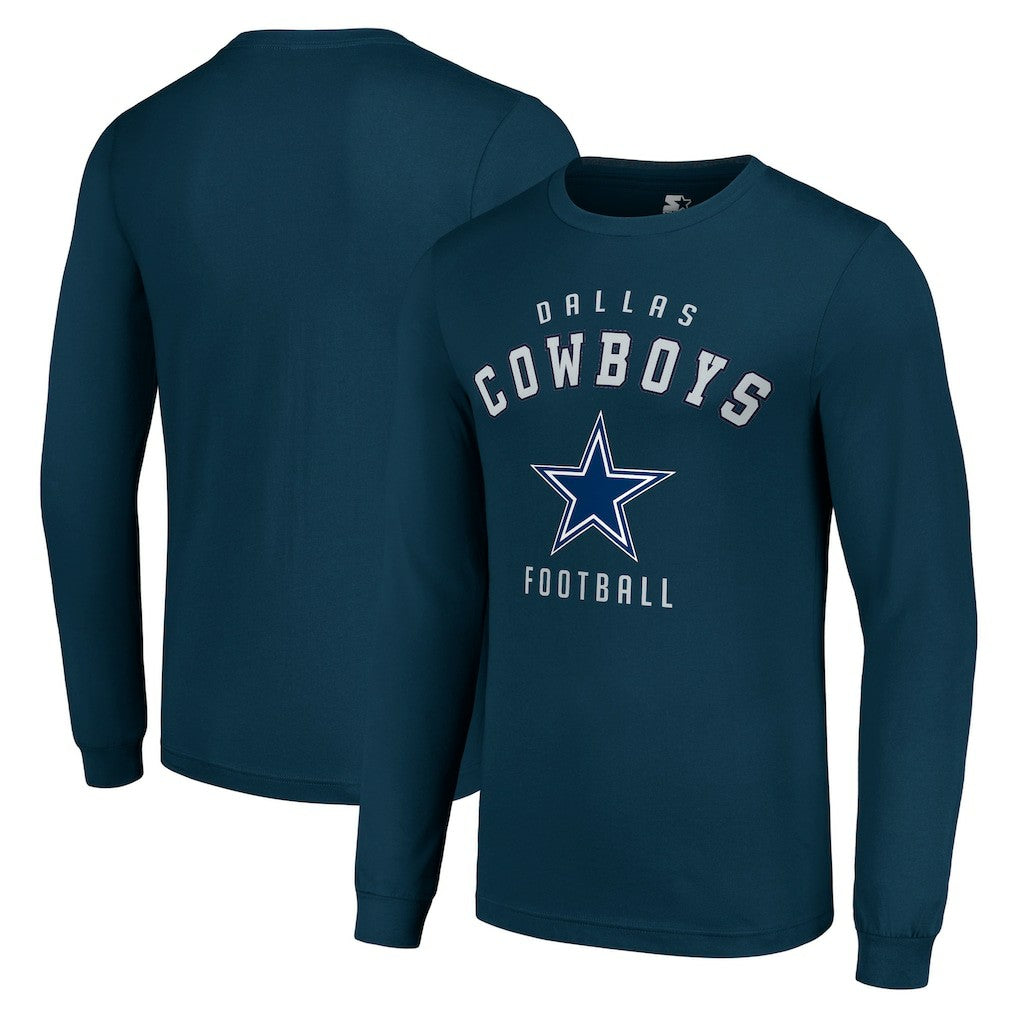 Dallas Cowboys Starter Long Sleeve T-Shirt Navy