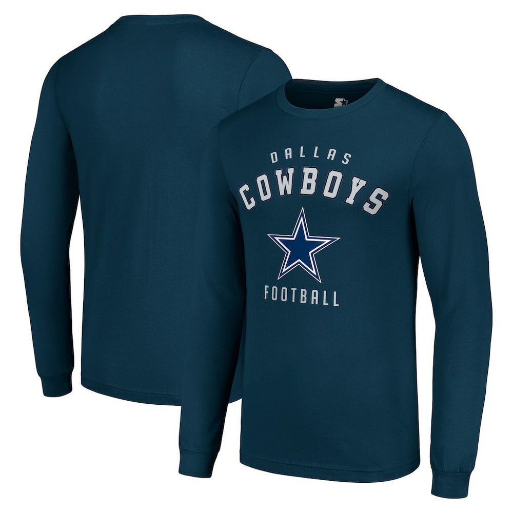 Dallas Cowboys Starter Long Sleeve T-Shirt Navy