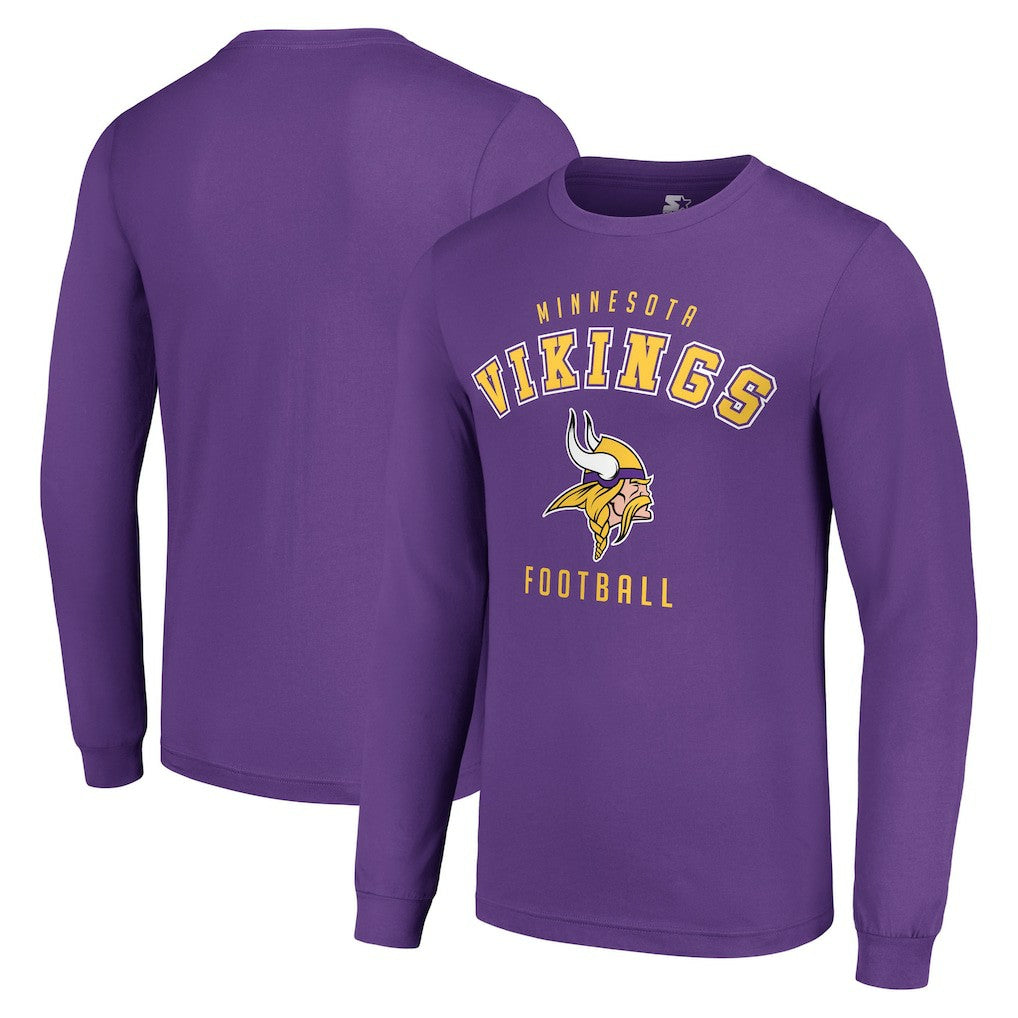 Minnesota Vikings Starter Long Sleeve T-Shirt Purple