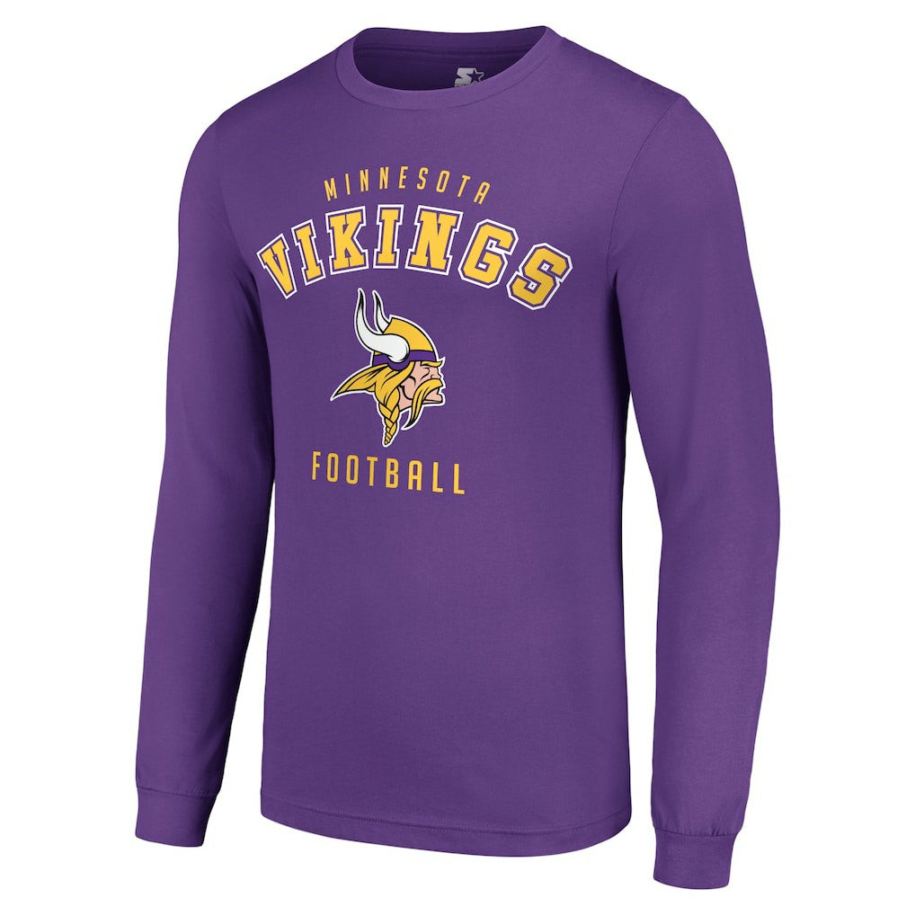 Minnesota Vikings Starter Long Sleeve T-Shirt Purple