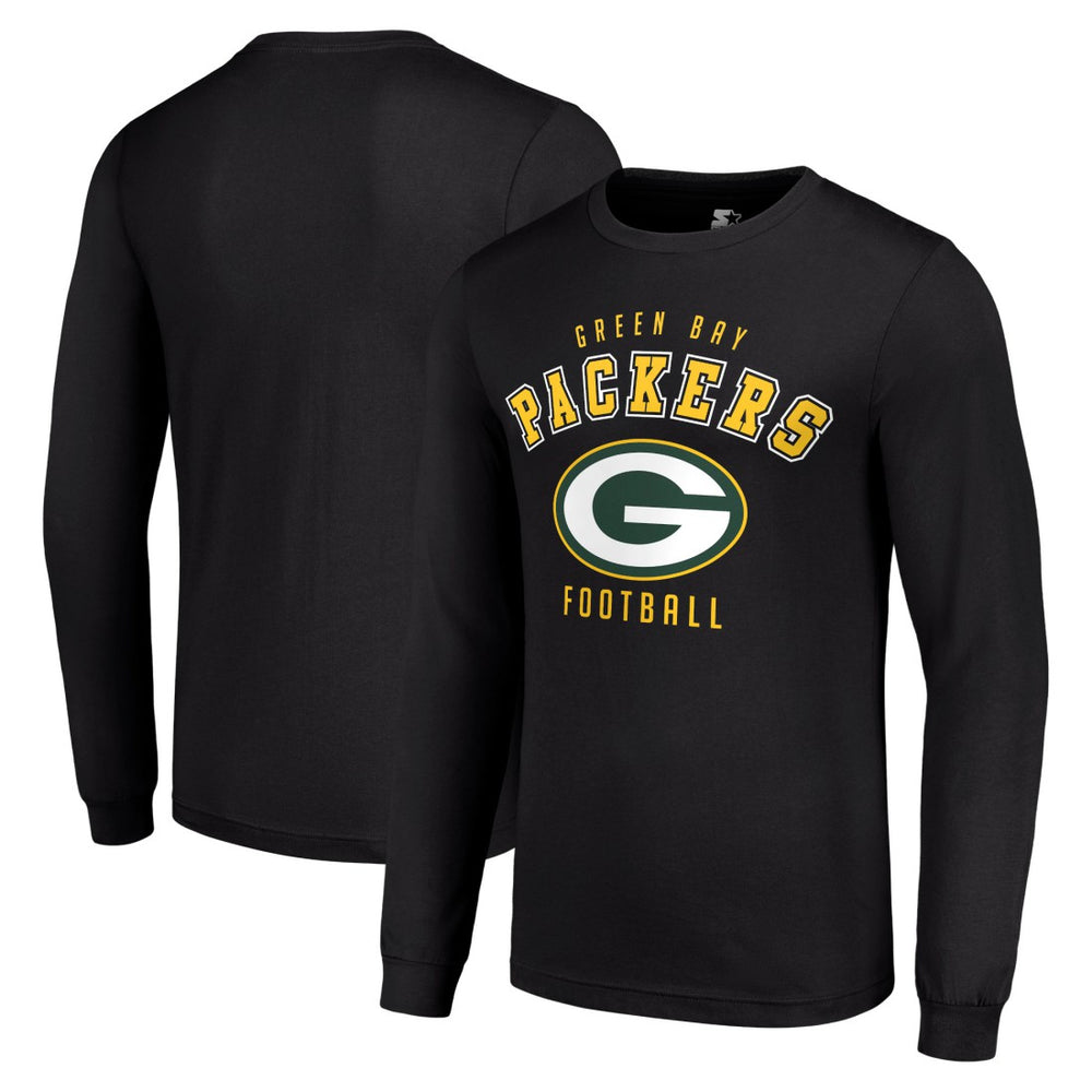 Green Bay Packers Starter Long Sleeve T-Shirt Black