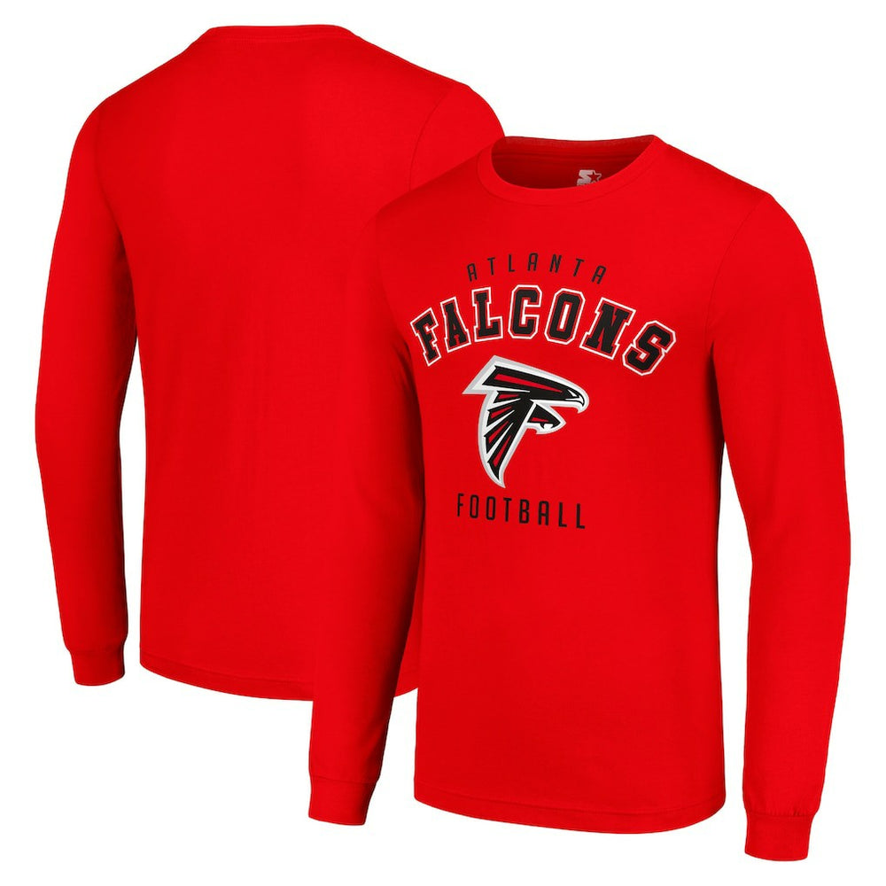 Atlanta Falcons Starter Long Sleeve T-Shirt Red