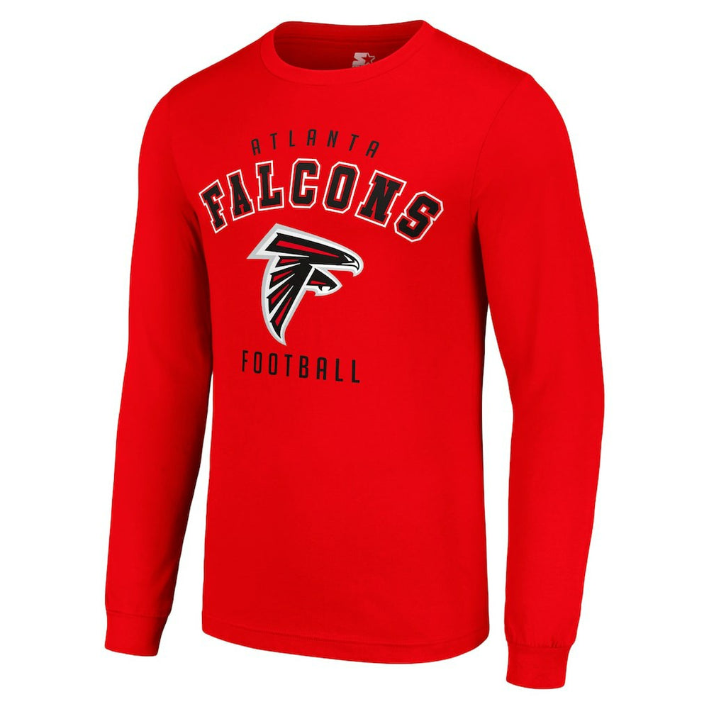 Atlanta Falcons Starter Long Sleeve T-Shirt Red