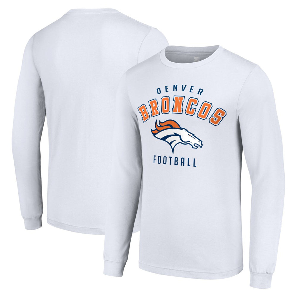 Denver Broncos Starter Long Sleeve T-Shirt White
