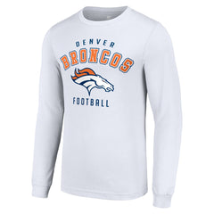 Denver Broncos Starter Long Sleeve T-Shirt White