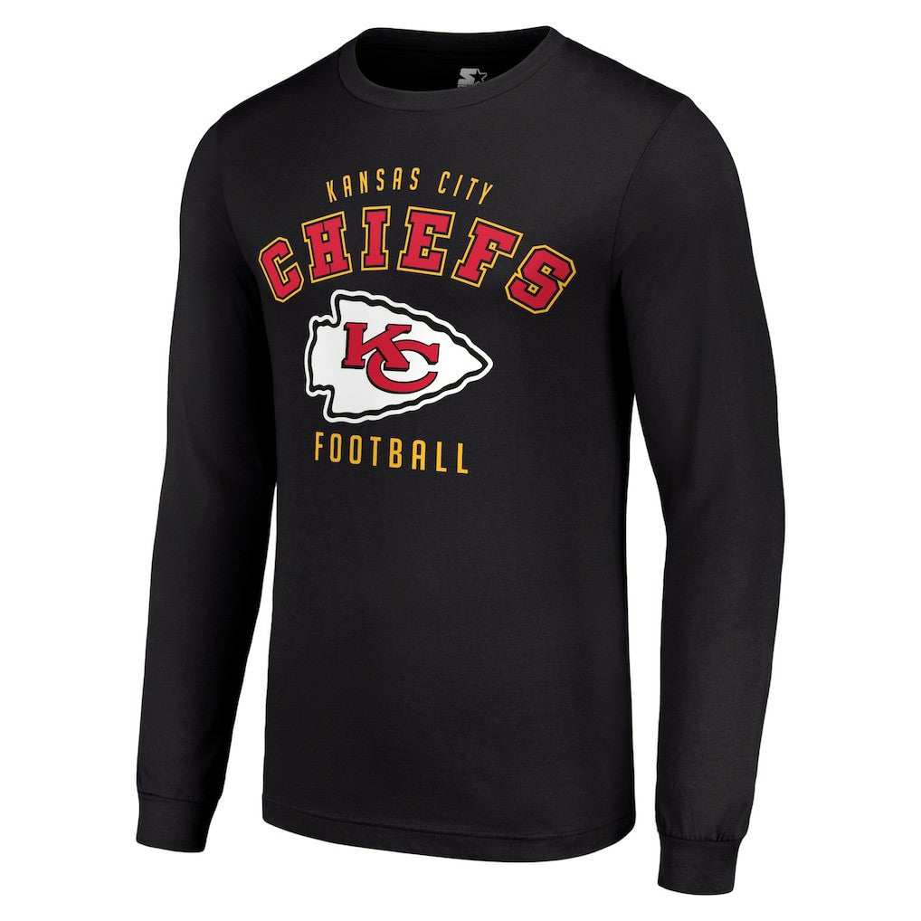 Kansas City Chiefs Starter Long Sleeve T-Shirt Black