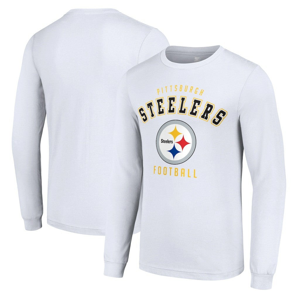 Pittsburgh Steelers Starter Long Sleeve T-Shirt White