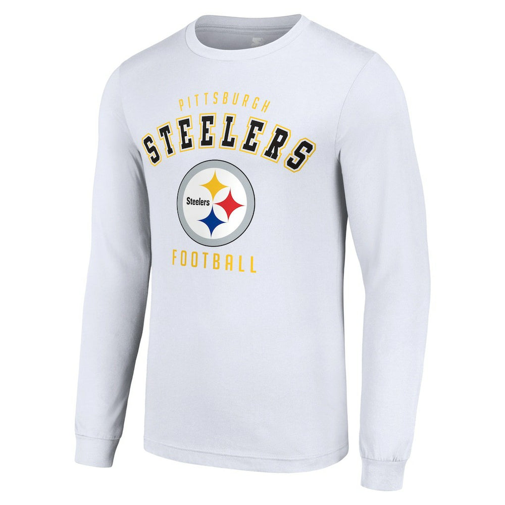 Pittsburgh Steelers Starter Long Sleeve T-Shirt White