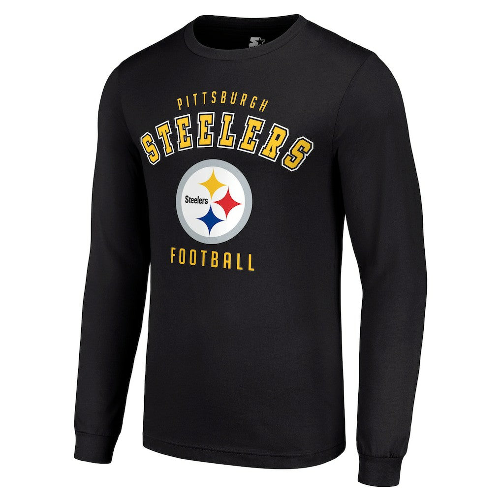 Pittsburgh Steelers Starter Long Sleeve T-Shirt Black
