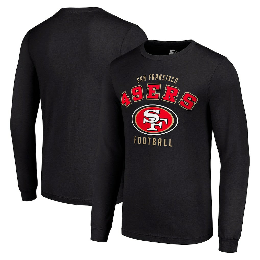 San Francisco 49ers Starter Long Sleeve T-Shirt Black