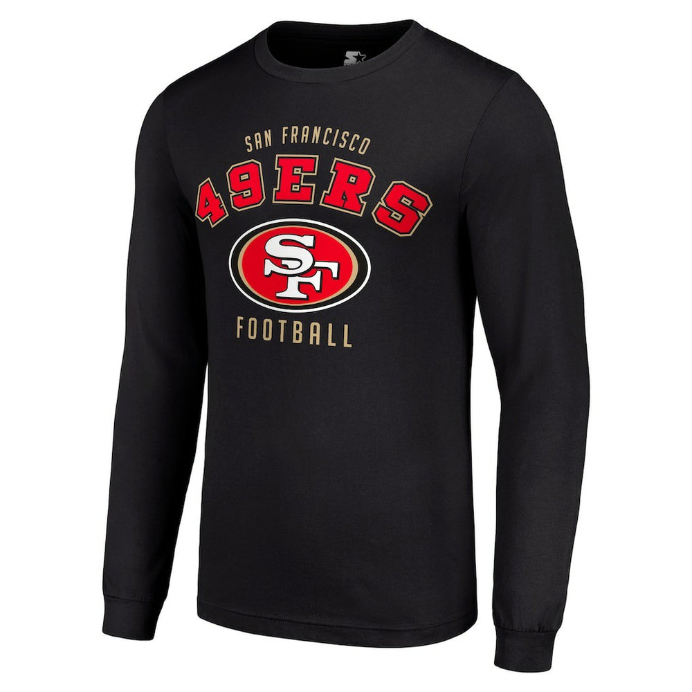 San Francisco 49ers Starter Long Sleeve T-Shirt Black