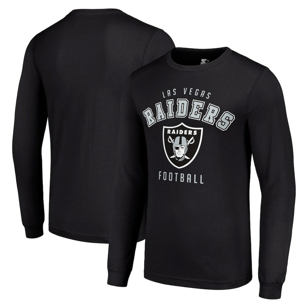 Las Vegas Raiders Starter Long Sleeve T-Shirt Black