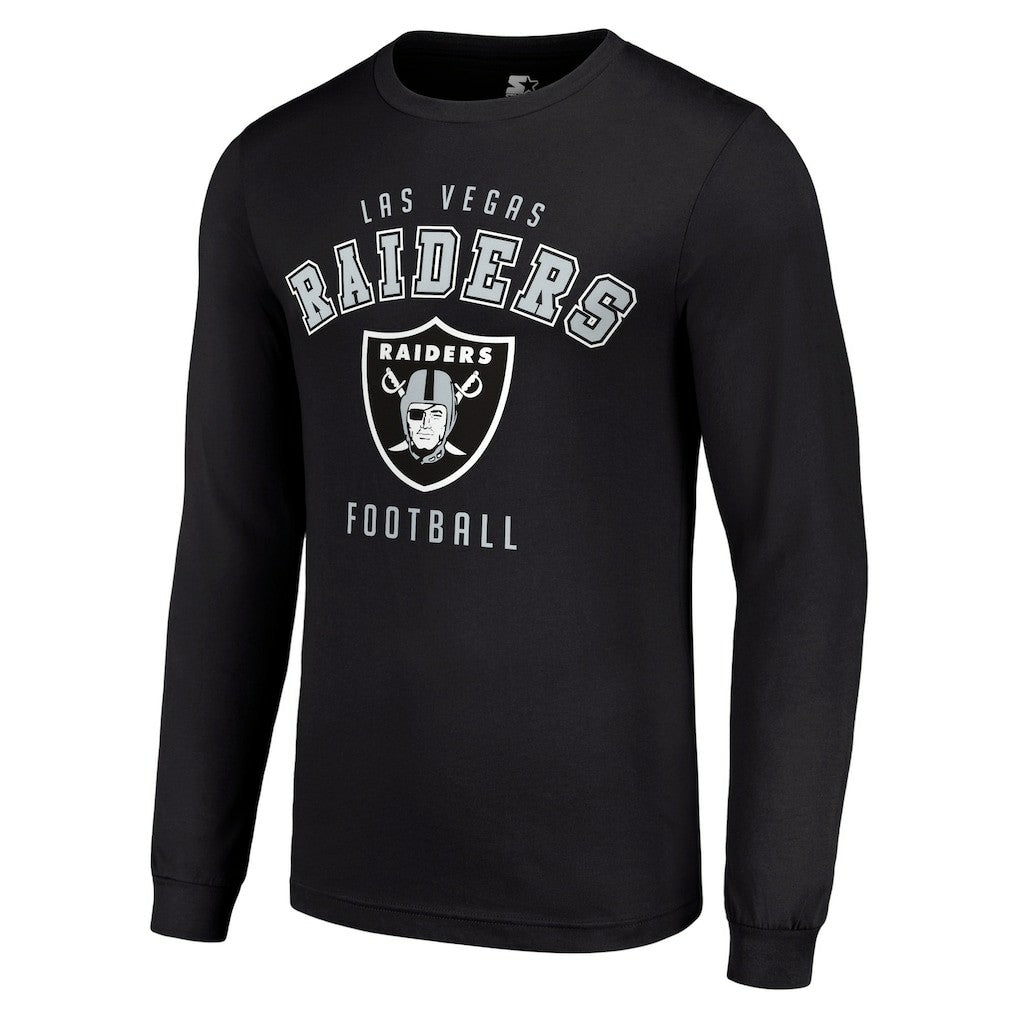 Las Vegas Raiders Starter Long Sleeve T-Shirt Black