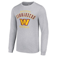 Washington Commanders Starter Long Sleeve T-Shirt Heather Gray