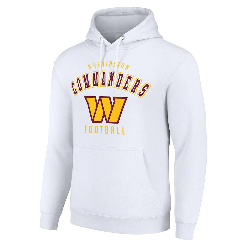 Washington Commanders Starter Unisex Logo Pullover Hoodie White