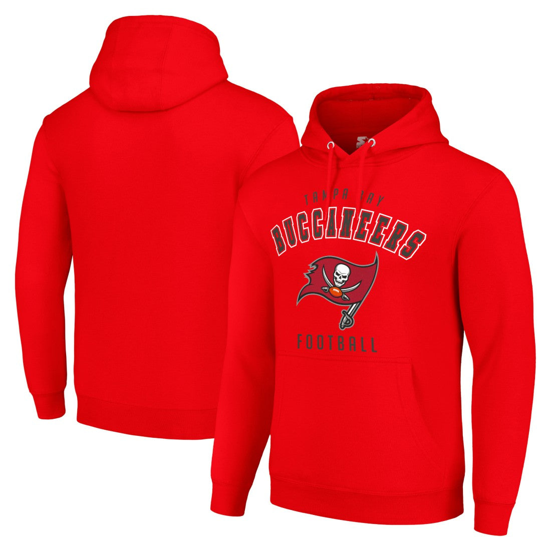 Tampa Bay Buccaneers Starter Unisex Logo Pullover Hoodie Red