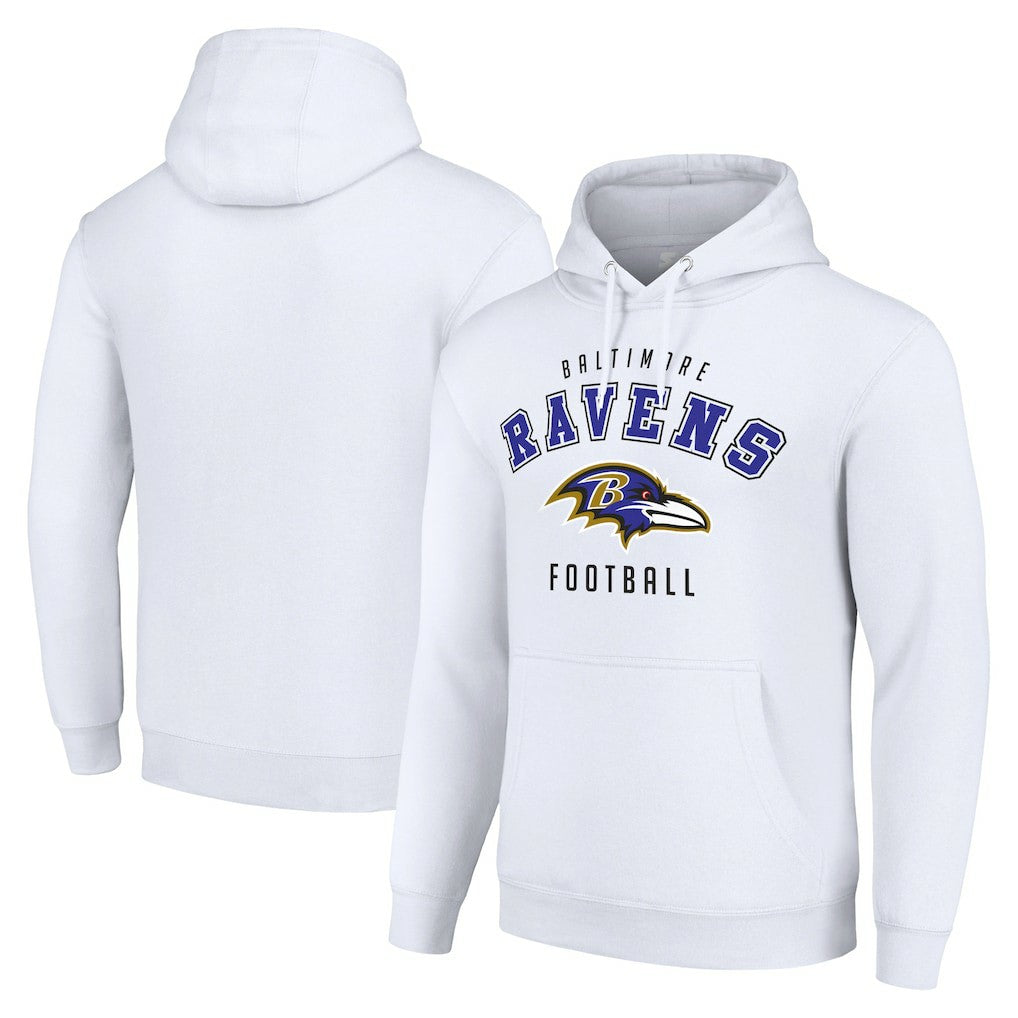 Baltimore Ravens Starter Unisex Logo Pullover Hoodie White