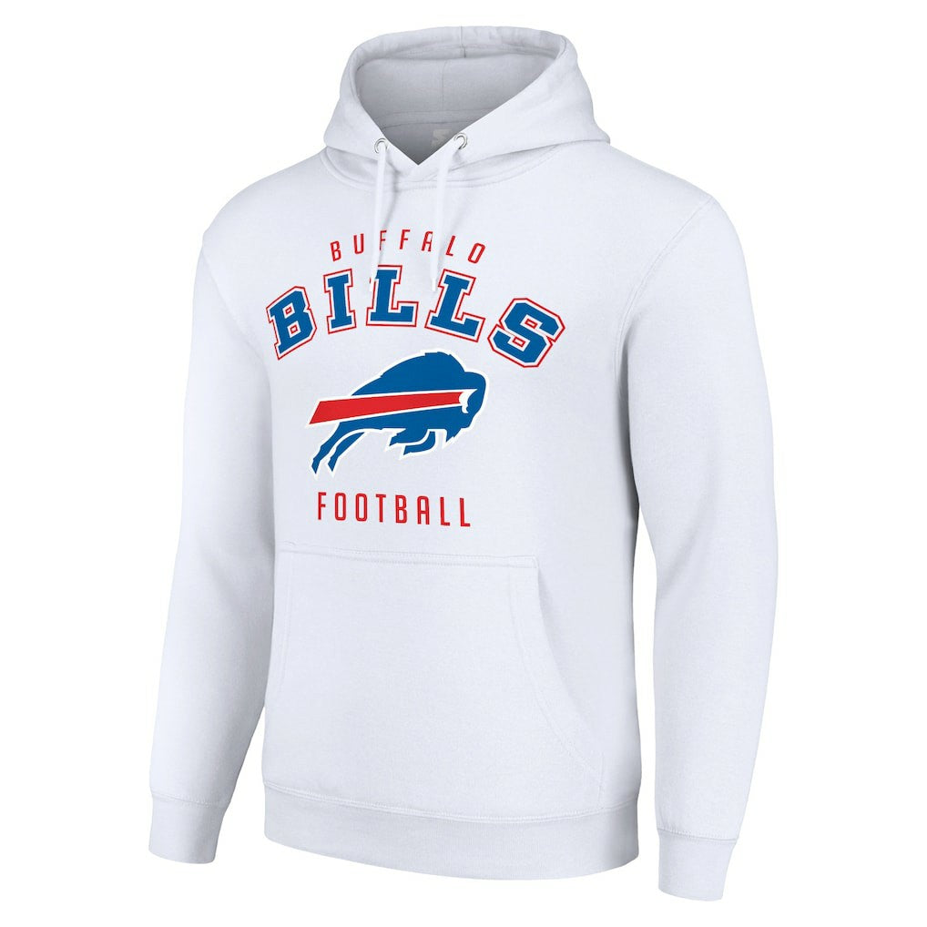 Buffalo Bills Starter Unisex Logo Pullover Hoodie White