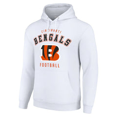 Cincinnati Bengals Starter Unisex Logo Pullover Hoodie White