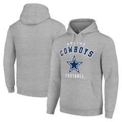 Dallas Cowboys Starter Unisex Logo Pullover Hoodie Heather Gray