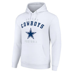 Dallas Cowboys Starter Unisex Logo Pullover Hoodie White