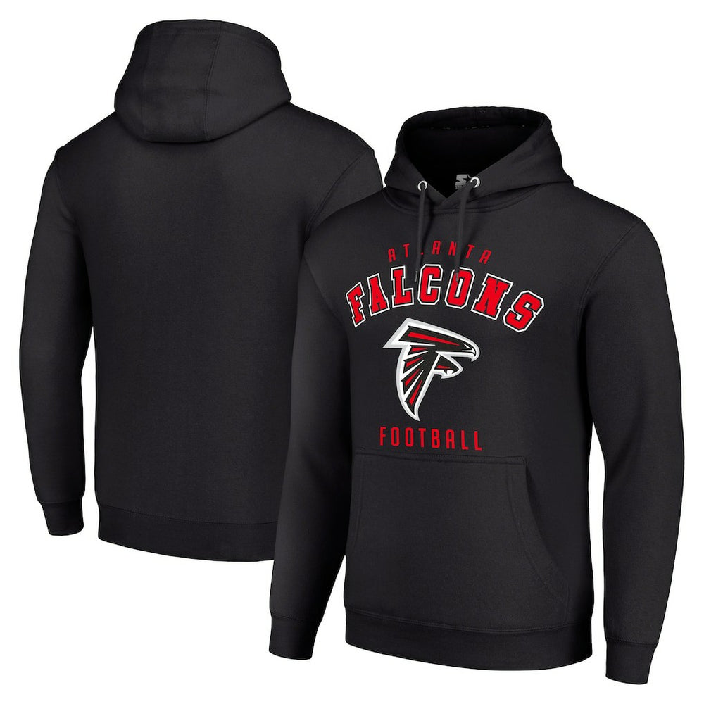 Atlanta Falcons Starter Unisex Logo Pullover Hoodie Black