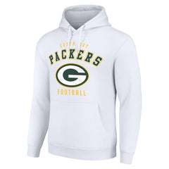 Green Bay Packers Starter Unisex Logo Pullover Hoodie White