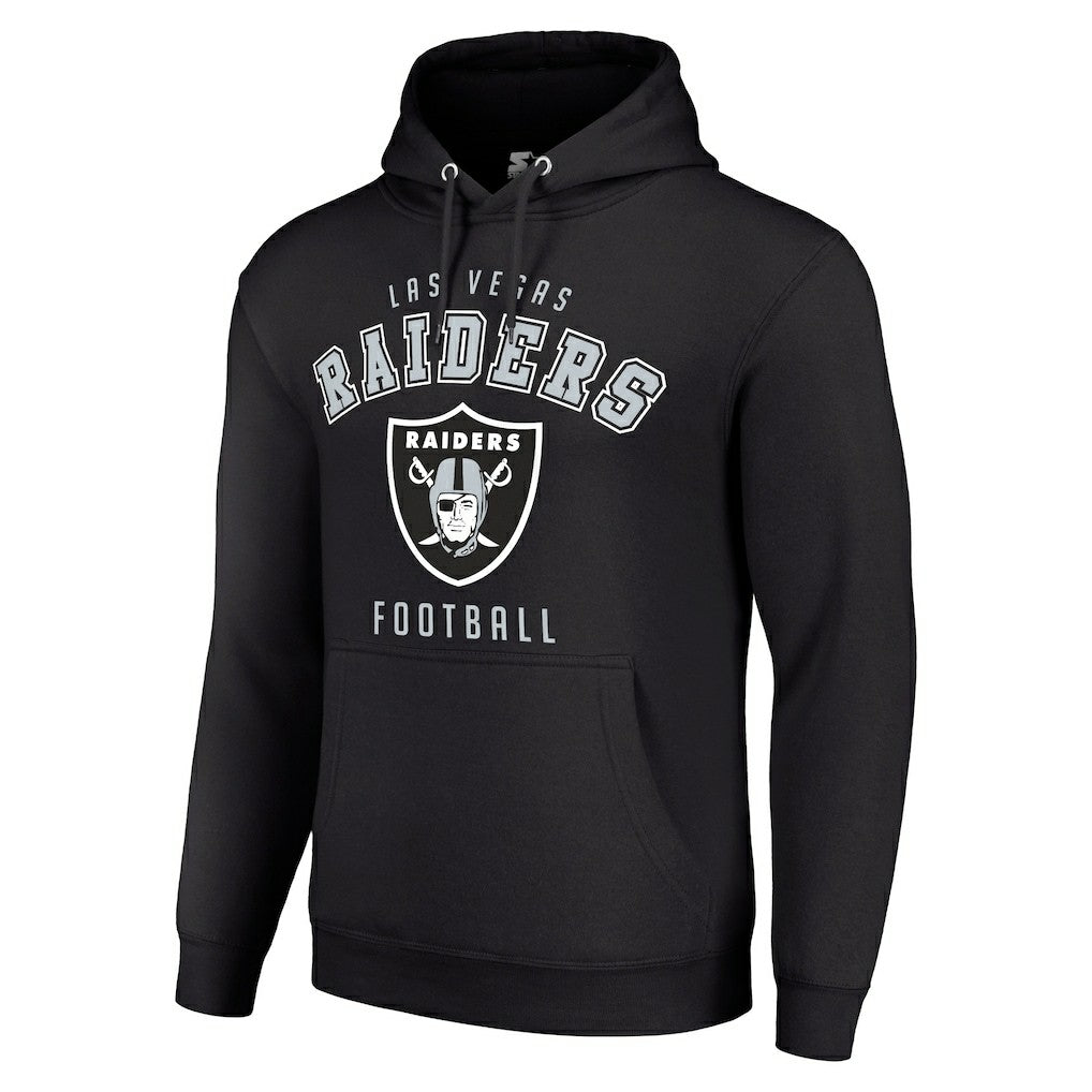 Las Vegas Raiders Starter Unisex Logo Pullover Hoodie Black