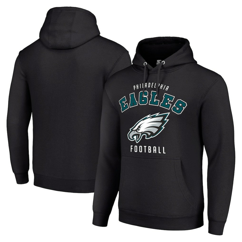Philadelphia Eagles Starter Unisex Logo Pullover Hoodie Black