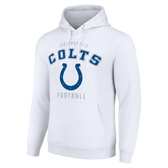 Indianapolis Colts Starter Unisex Logo Pullover Hoodie White