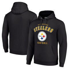 Pittsburgh Steelers Starter Unisex Logo Pullover Hoodie Black