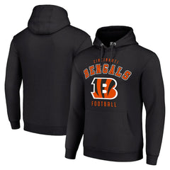 Cincinnati Bengals Starter Unisex Logo Pullover Hoodie Black