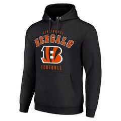 Cincinnati Bengals Starter Unisex Logo Pullover Hoodie Black